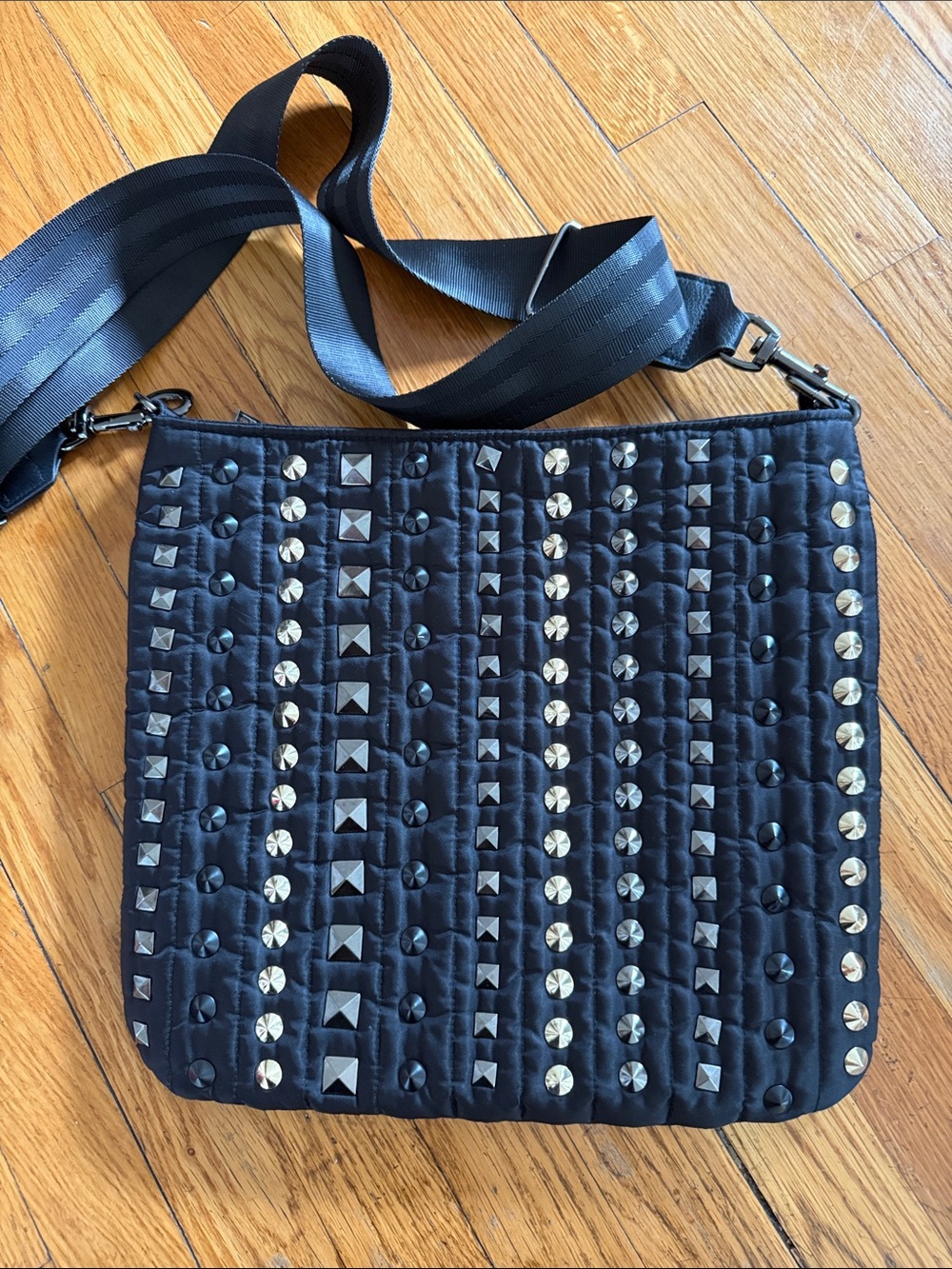 Think Royln | the stevie studded crossbody large black